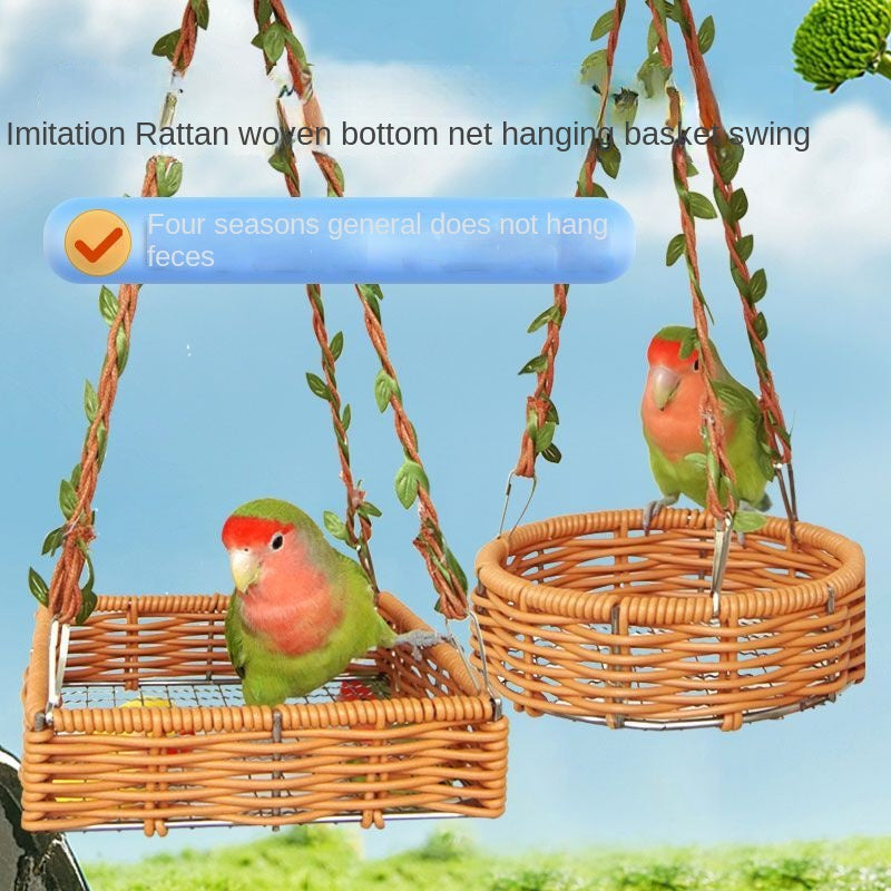 Swing Bird Nest for Parrots