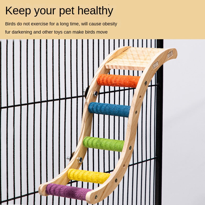 Natural Bird Play Climbing Ladder