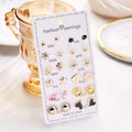 LoveBloom Stud Earrings – 12 Pairs