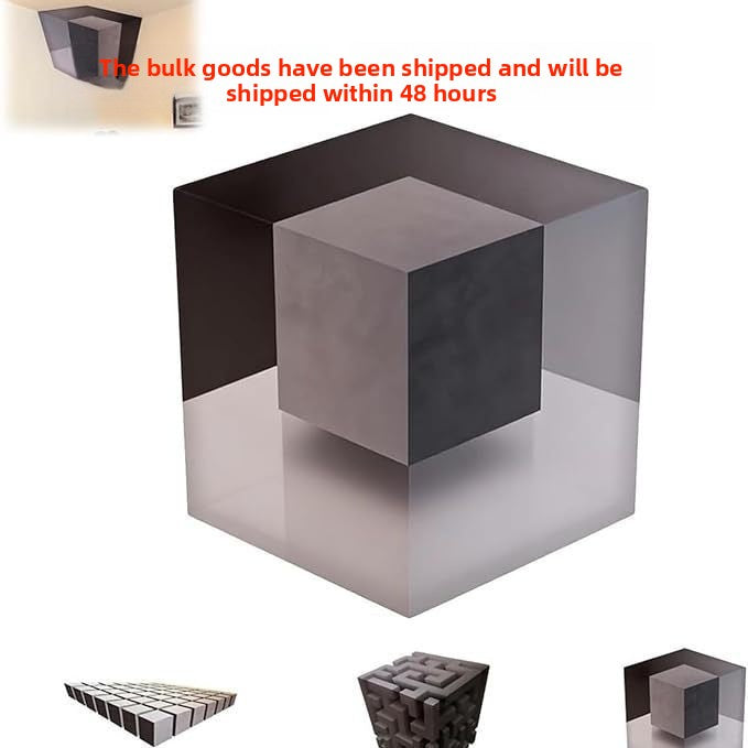 3D Illusion Cube Wall Sticker
