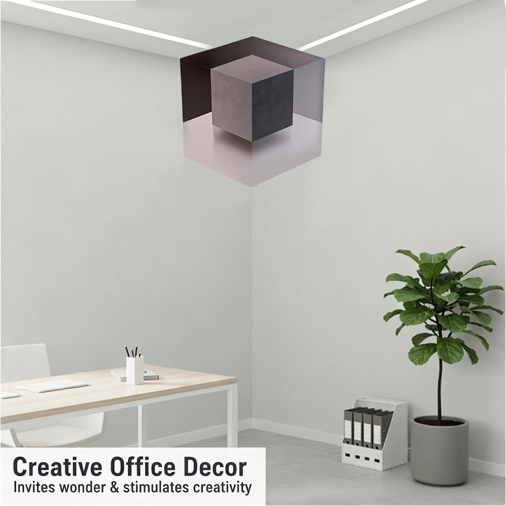 3D Illusion Cube Wall Sticker