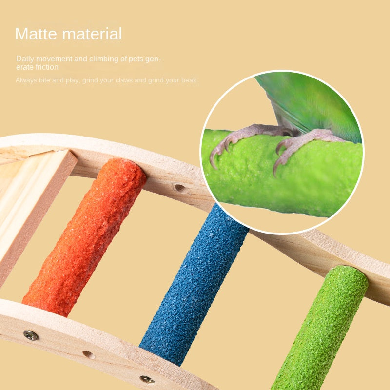 Natural Bird Play Climbing Ladder
