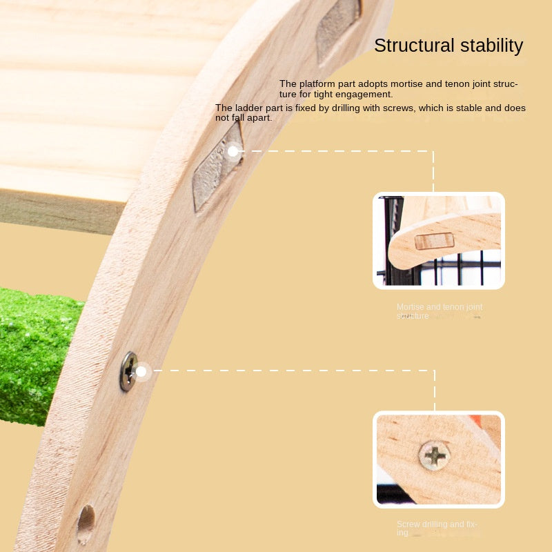 Natural Bird Play Climbing Ladder