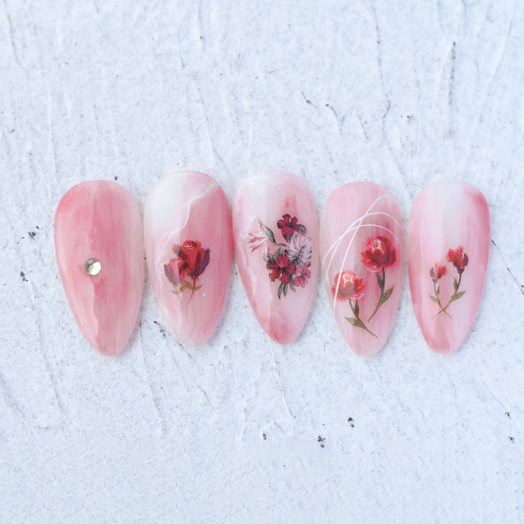 Cute Floral Nail Stickers