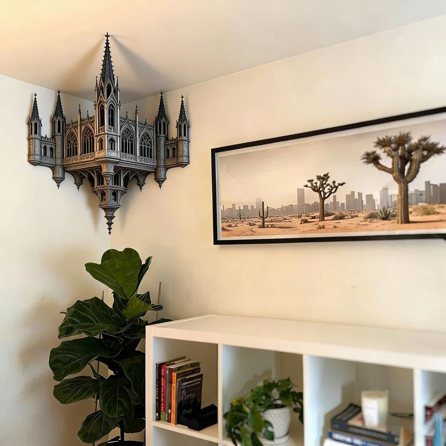 3D Illusion Cube Wall Sticker