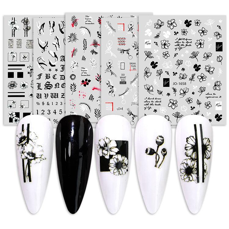Cute Floral Nail Stickers