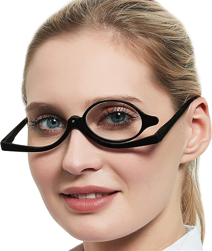 Flip-Down Makeup Glasses
