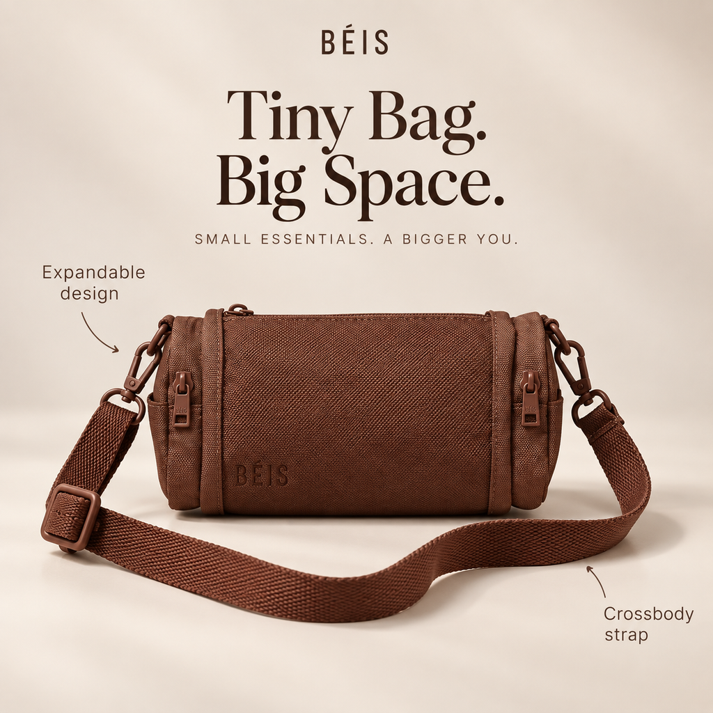 ✨ Expandable Crossbody Charm Bag