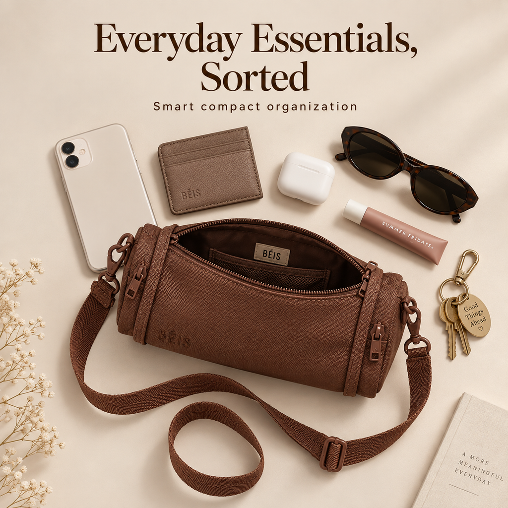 ✨ Expandable Crossbody Charm Bag