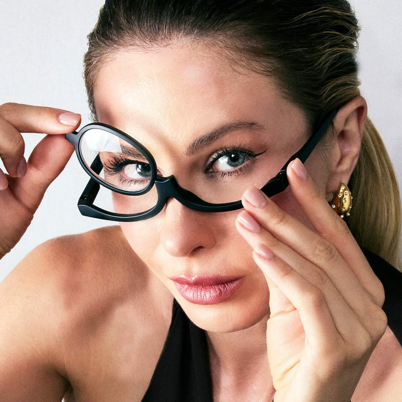 Flip-Down Makeup Glasses