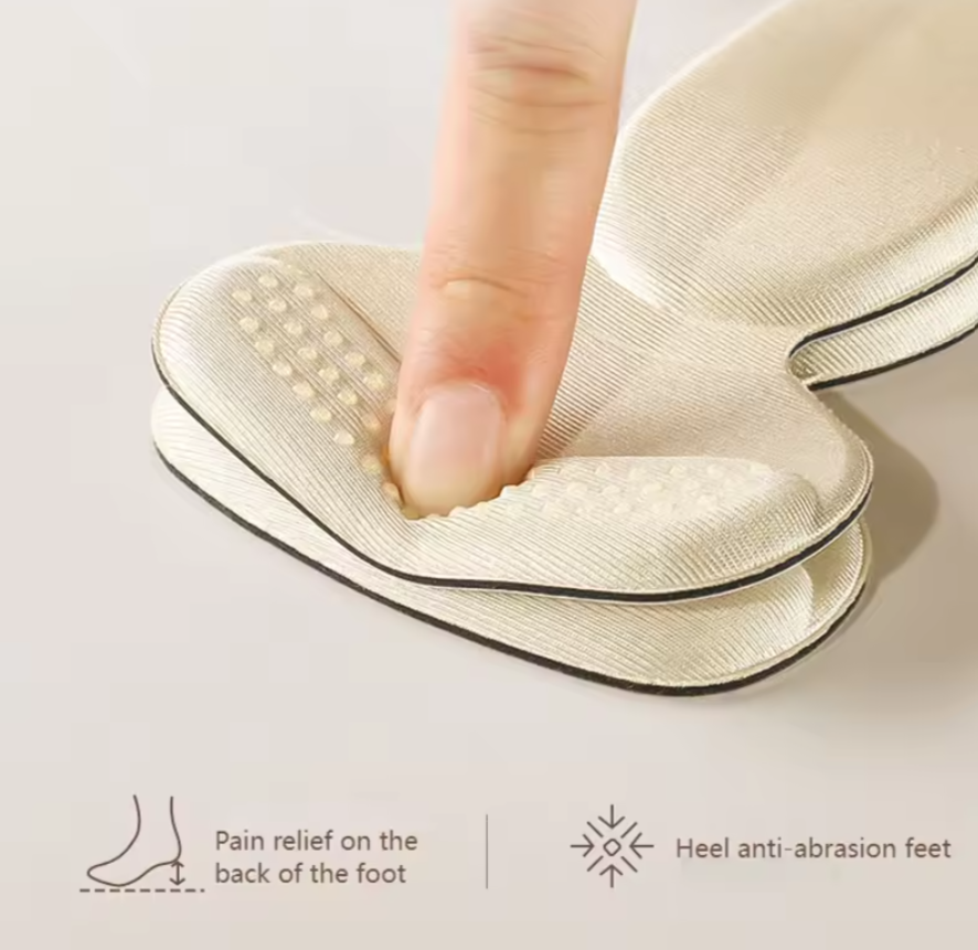 Reusable T-Shaped Sponge Heel Grips for Women Shoes