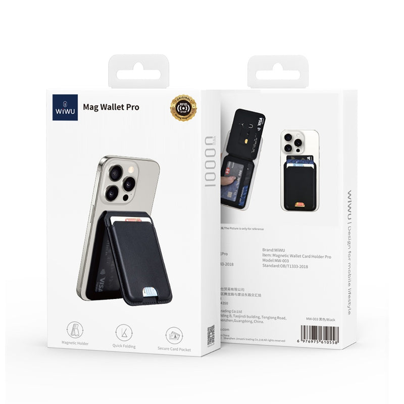 Magnetic Card Holder Wallet With Mobile Stand
