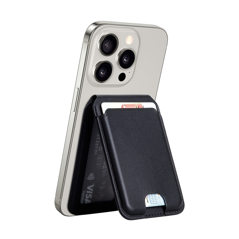 Magnetic Card Holder Wallet With Mobile Stand