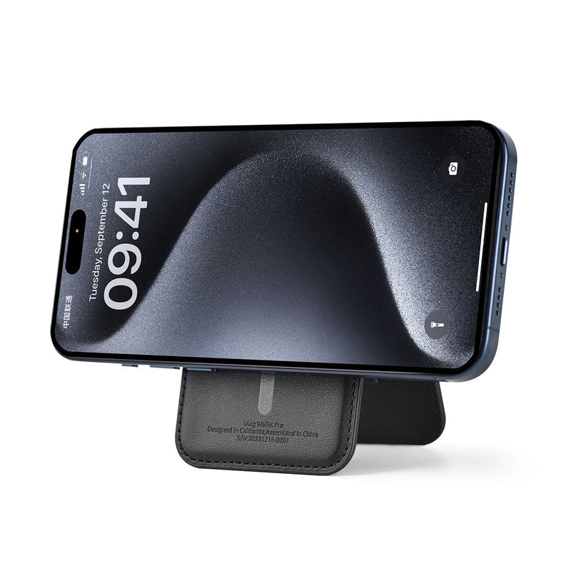 Magnetic Card Holder Wallet With Mobile Stand