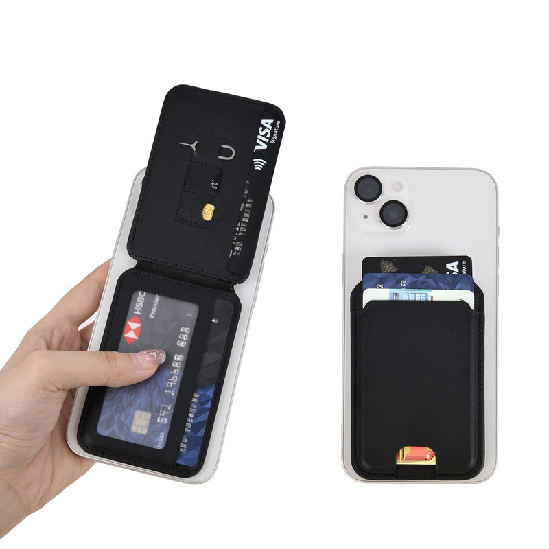 Magnetic Card Holder Wallet With Mobile Stand