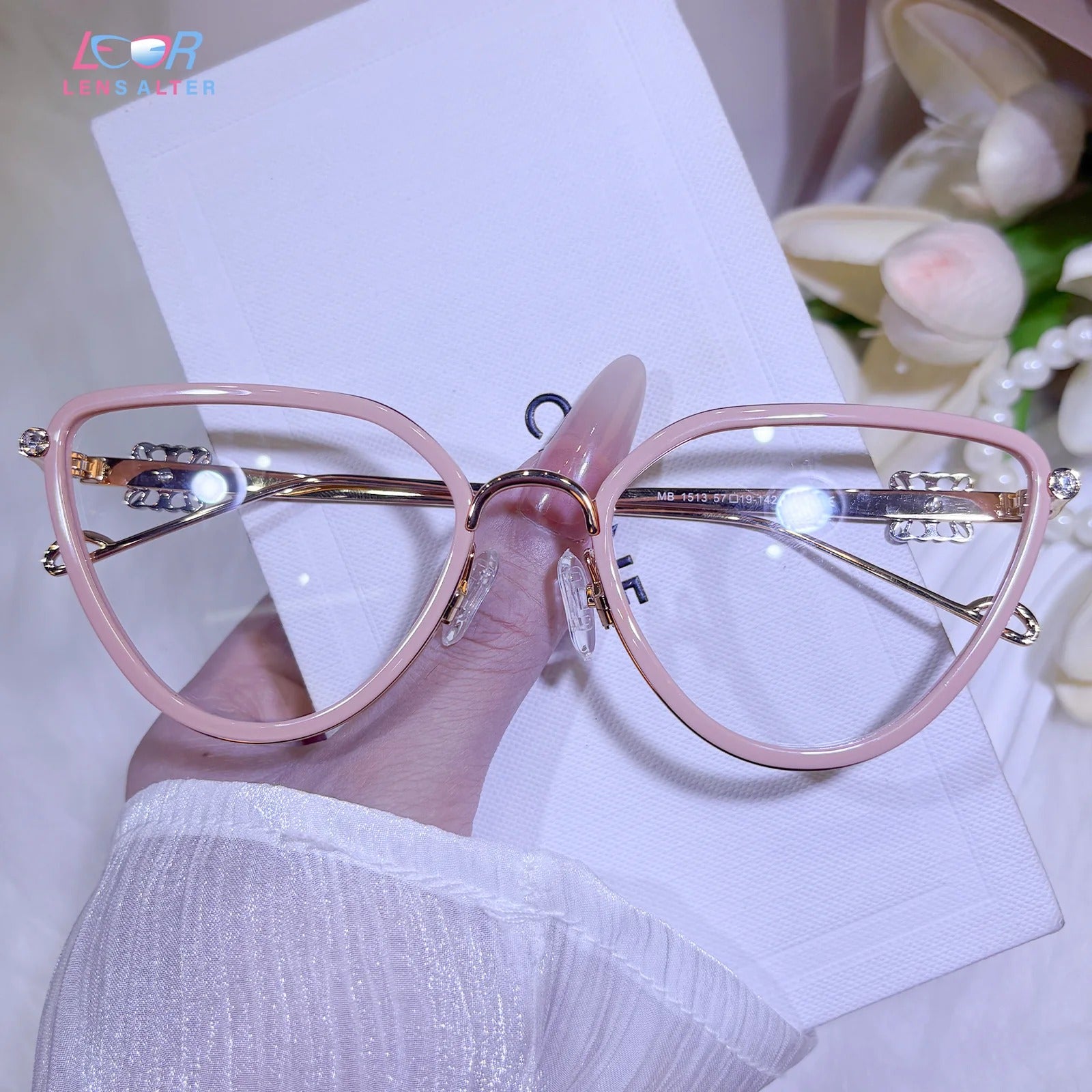 Luxury Cat Eye Metal Frame Glasses
