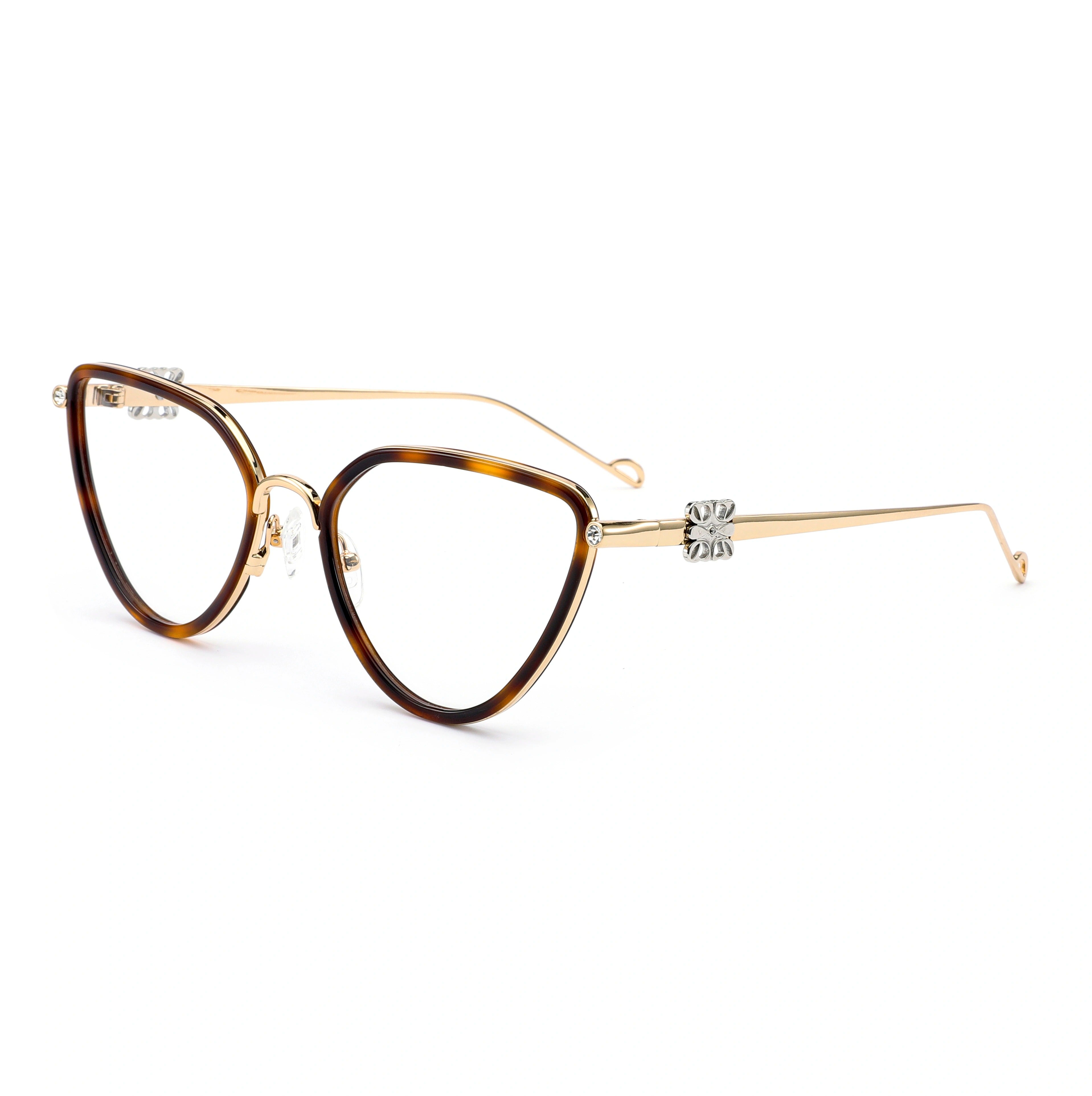 Luxury Cat Eye Metal Frame Glasses