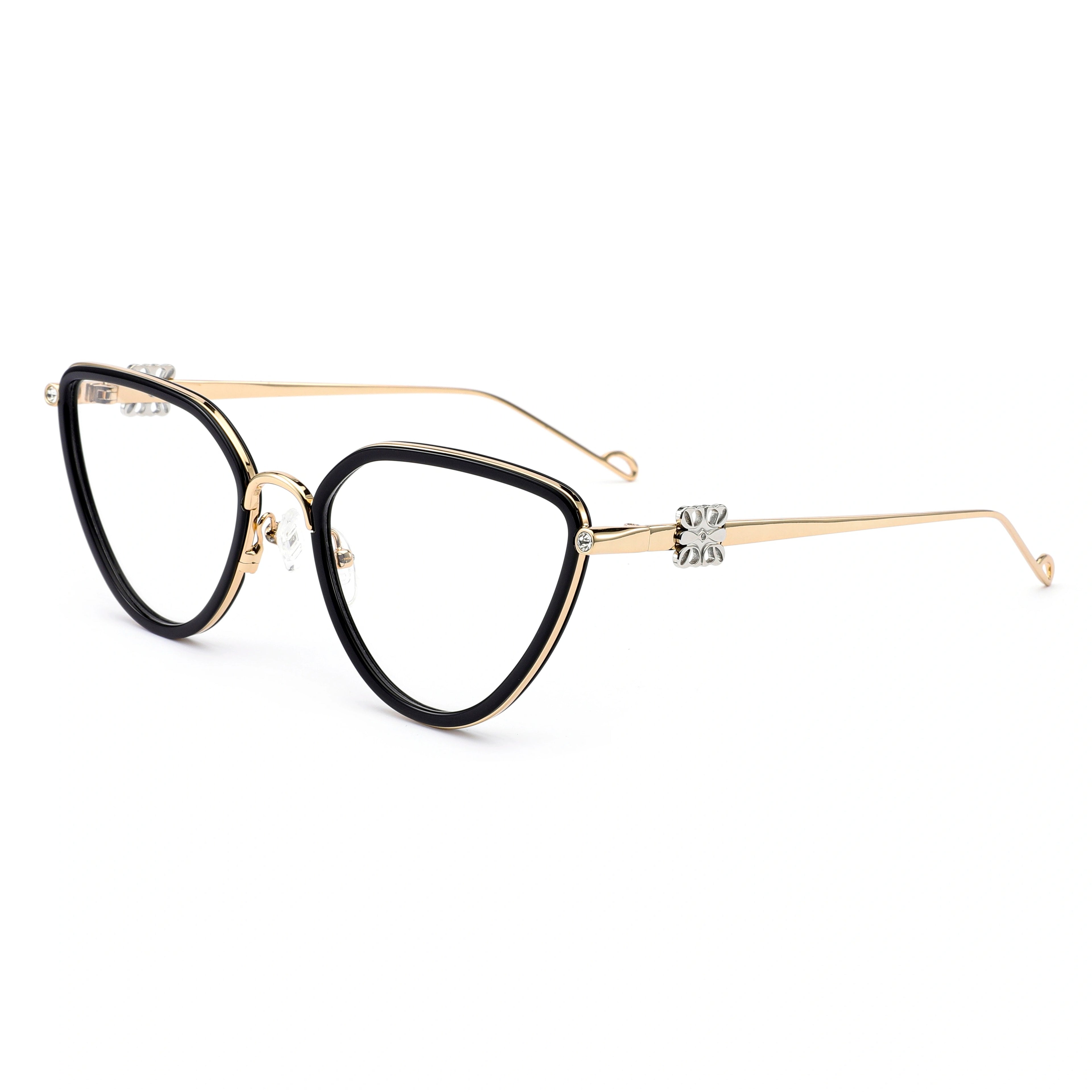 Luxury Cat Eye Metal Frame Glasses