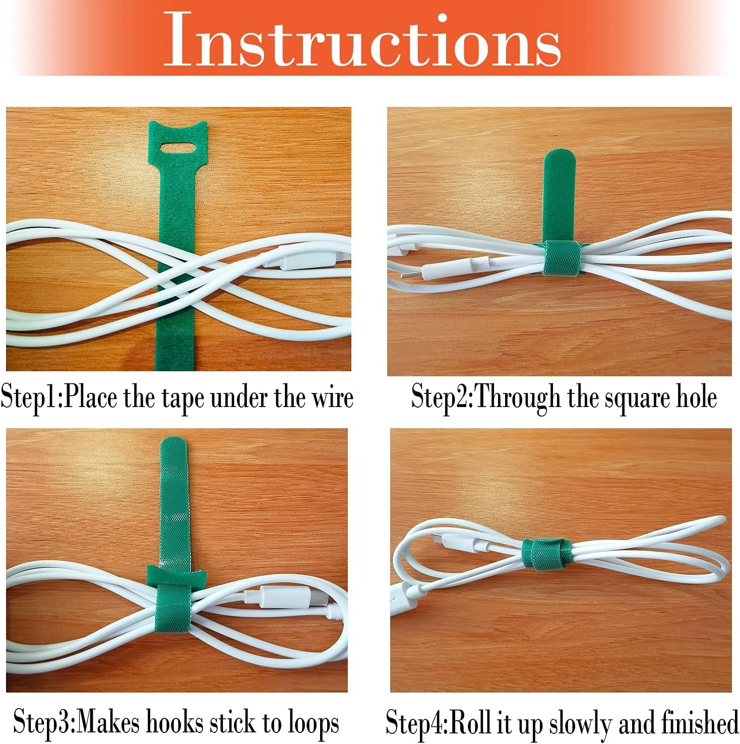 Reusable QuickWrap Cable Ties