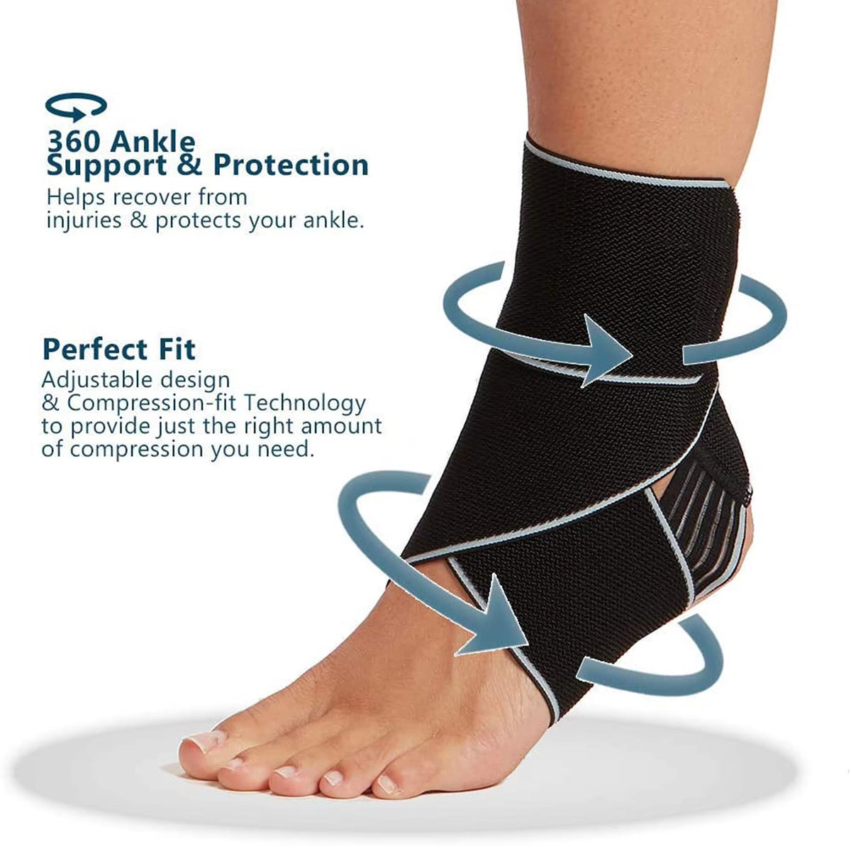 Tape Ankle Support Brace – Adjustable Ankle Stabilizer