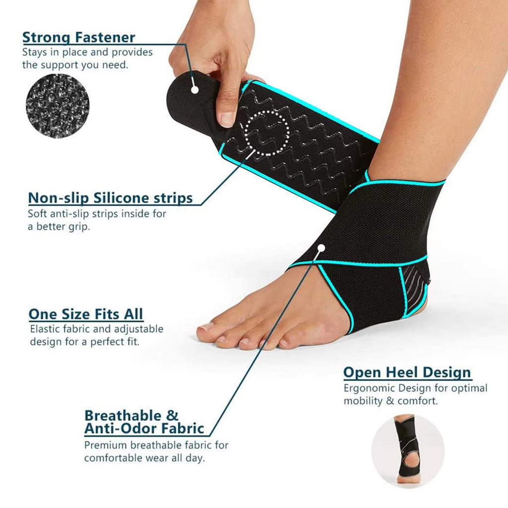 Tape Ankle Support Brace – Adjustable Ankle Stabilizer