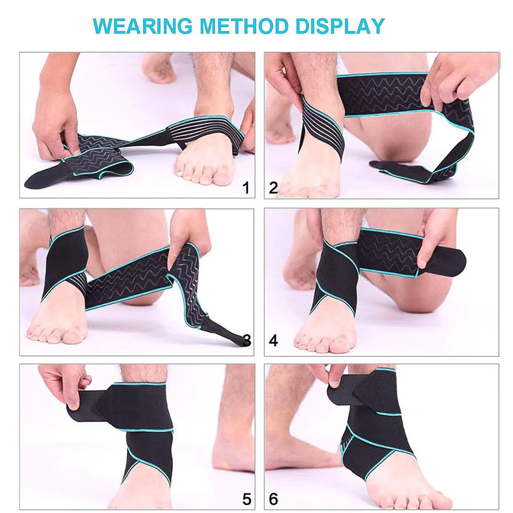 Tape Ankle Support Brace – Adjustable Ankle Stabilizer