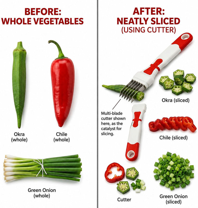 Multi-Blade Quick Vegetable Cutter